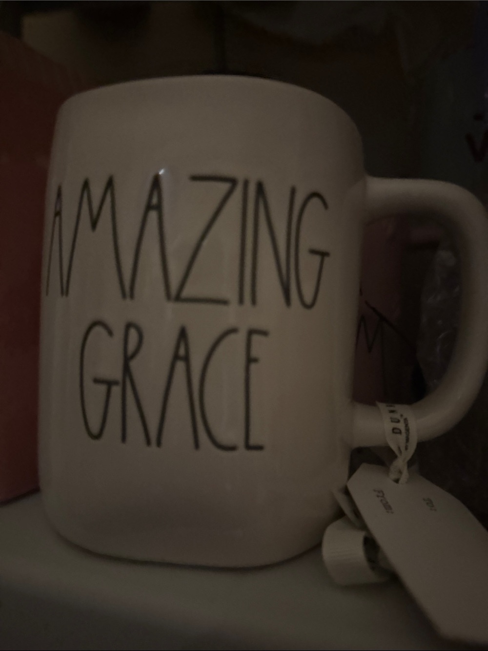 Rae Dunn Cream "Amazing Grace" Mug NWT - Picture 8 of 8